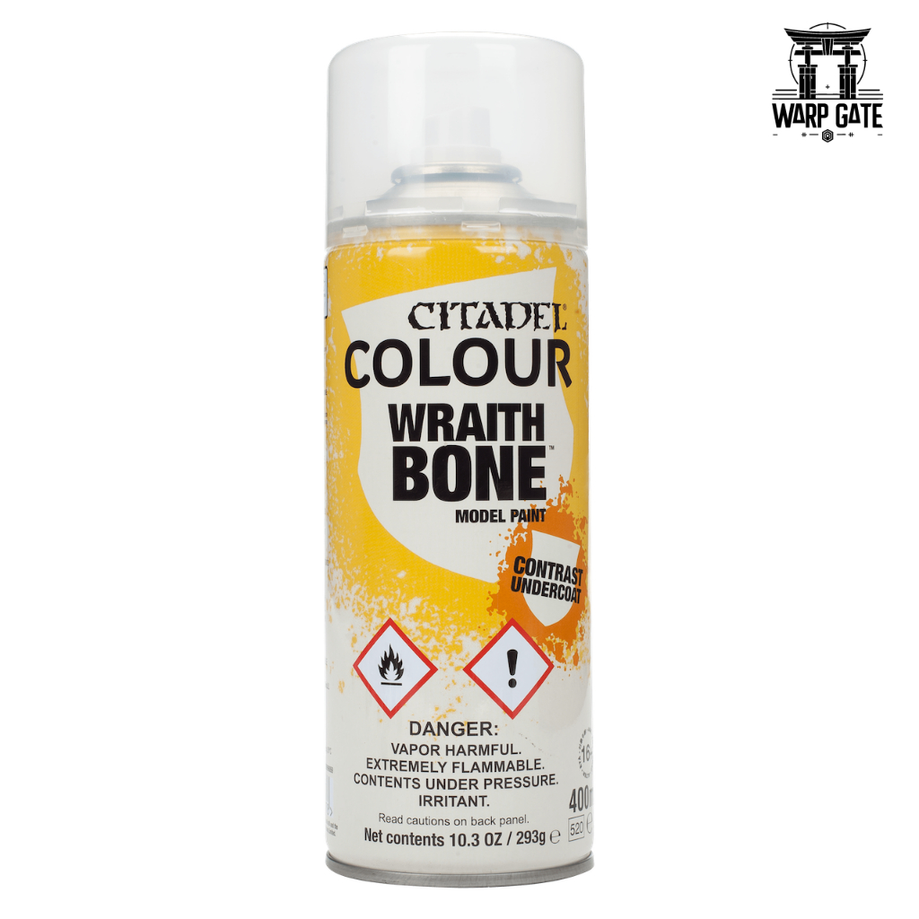 WRAITHBONE SPRAY PAINT Citadel สีสเปรย์สีขาวกระดูกสำหรับงานทำโมเดล ซิทาเดล รองพื้น