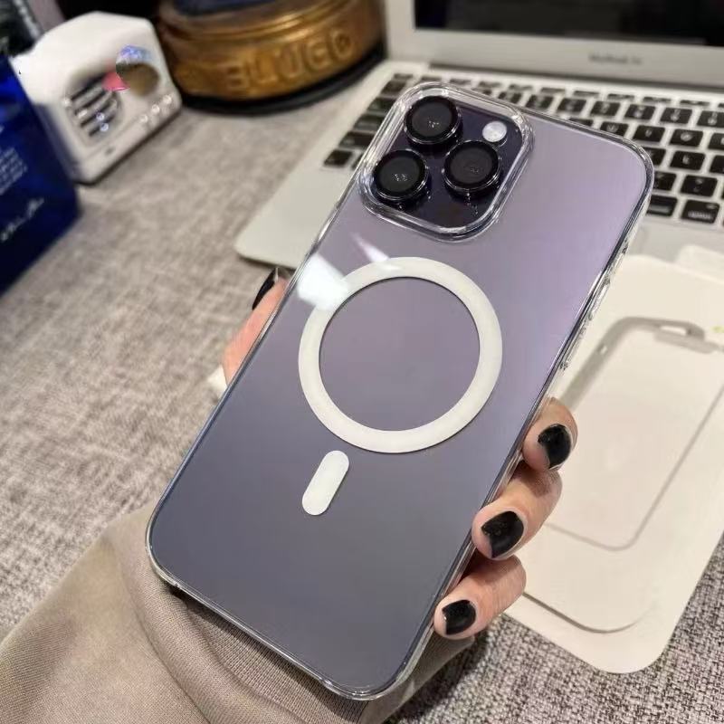 เคสแม่เหล็กใส สำหรับiPhone 16 Pro Max 15 15Pro Max 14 14Pro Max i13 13Pro Max i12 12Pro Max Magnetic