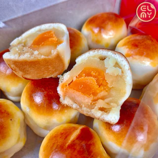 [ส่งปกติ1-3วัน] ขนมเปี๊ยะนมสด ไส้ถั่วไข่เค็ม เอสเบเกอรี่ หมู่บ้านเศรษฐกิจ