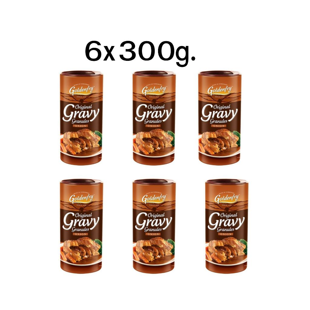 Goldenfry Original Gravy Granules Onion 6x300g - โกลเด้นฟราย ผงเกรวี่ หัวหอม ขนาด 6x300กรัม