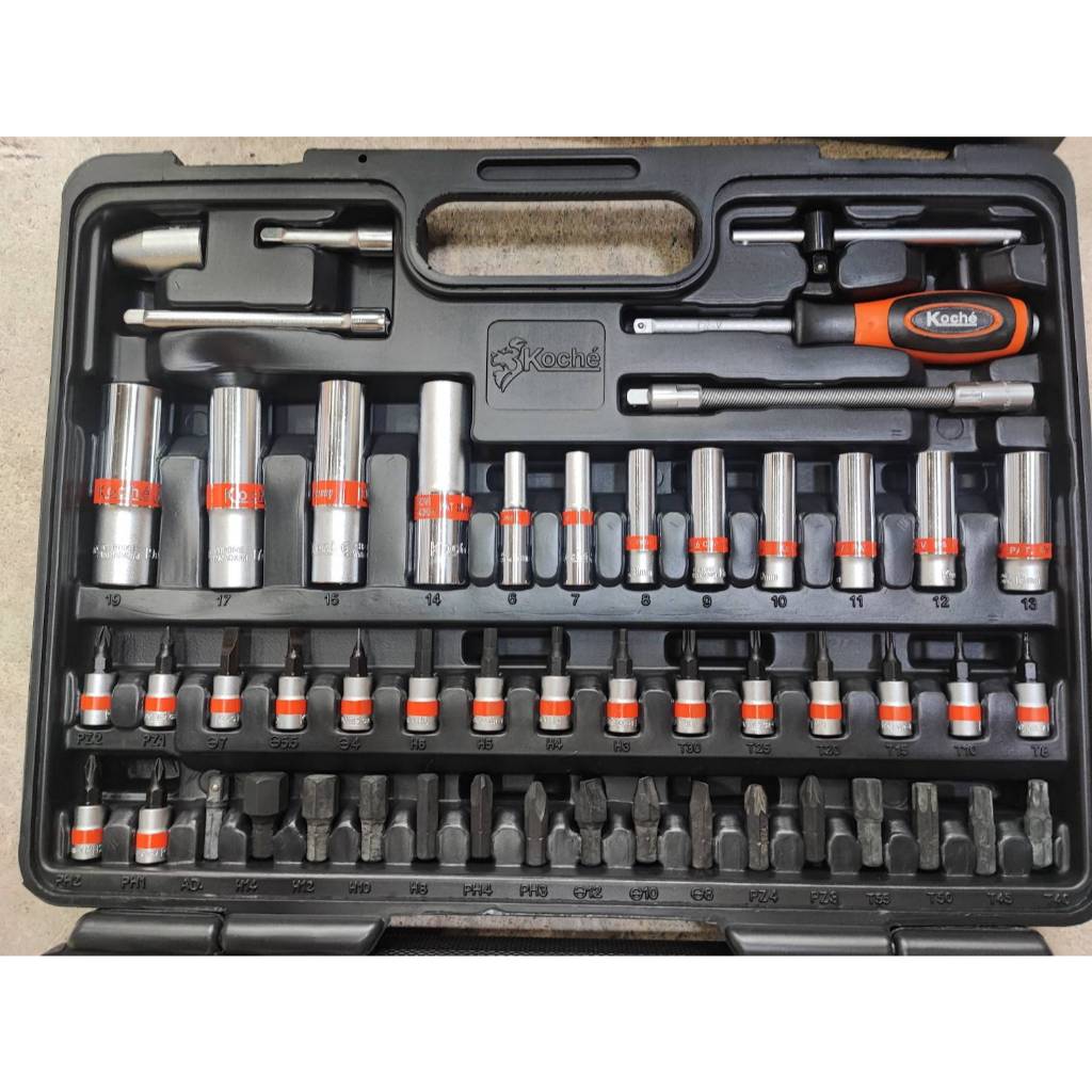 ชุด เครื่องมือ ชุดบล็อก เอนกประสงค์ KOCHE ชุดใหญ่ 1/2'' + 1/4'' [ โคเช่ ] 96 ชิ้น Pcs.