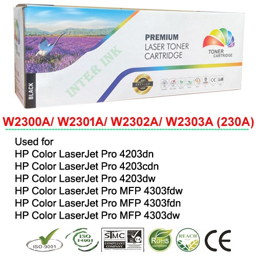 หมึก W2300A/ W2301A/ W2302A/ W2303A (230A) Color Box