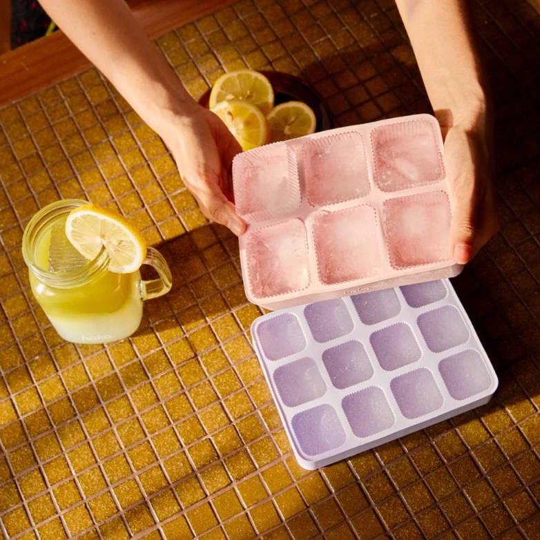 hako Large Silicone Ice Tray 6 cubes ถาดทำน้ำแข็งซิลิโคนแบบใหญ่ 6ก้อน thumbnail 3