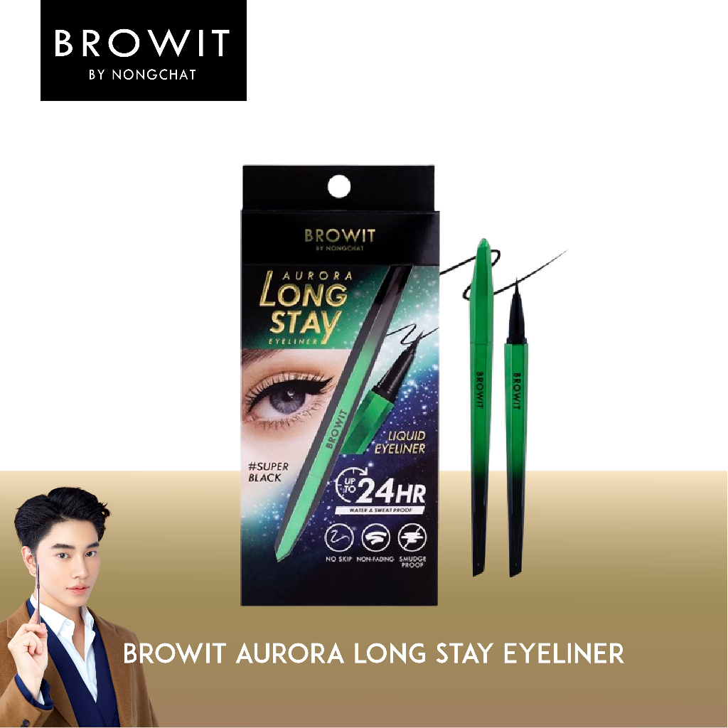 BROWIT Aurora Long Stay Eyeliner อายไลเนอร์ติดทน กันน้ำ ไม่แพนด้า