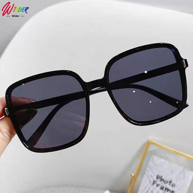 แว่นกันแดดกรอบสี่เหลี่ยม ป้องกันรังสียูวี UV380 กรอบสี่เหลี่ยม ทรงสี่เหลี่ยม สไตล์วินเทจ Unisex ราคา ถูกที่สุด ดีลบีเคเค แกลเลอรีภาพที่ 3