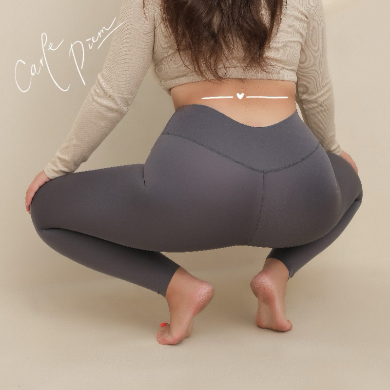 เลกกิ้งขายาว5ส่วนกางเกงกีฬาออกกำลังกายไซส์ใหญ่ผ้านุ่มผิวแมทยืดหยุ่นดีไม่บางใส่เดินทางวิ่งโยคะฟิตเนส