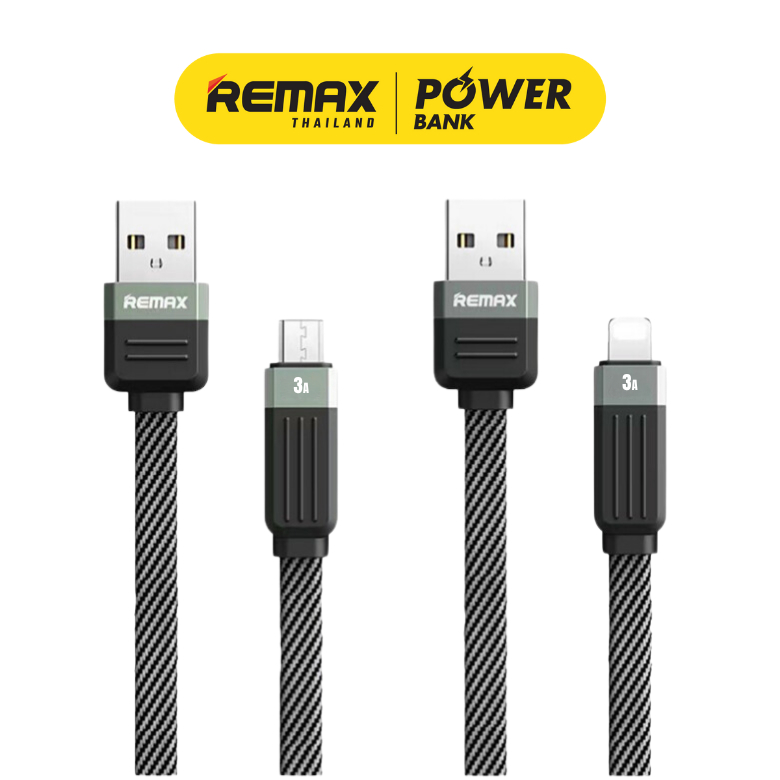Remax Cable รุ่น RC-C083m / RC-C085i สายชาร์จ type-c และ micro ยาว 1 เมตร ชาร์จเร็ว มีประกันศูนย์ไทย