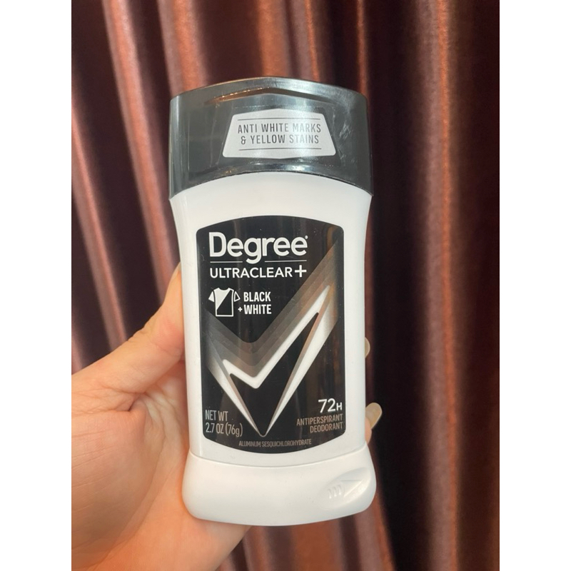Degree Men Ultraclear Black + White Fresh 72-Hour Antiperspirant & Deodorant 76g. ของแท้