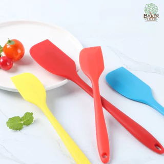 Baker Tree ไม้พายซิลิโคน 2 ขนาด มีสีให้เลือกเยอะมาก ไม้พายทำขนม ไม้พายทำอาหาร ไม้พายเบเกอรี่ ทนความร้อน เกรดอาหาร