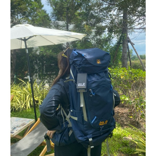 Jack wolfskin เป้เดินป่า50ลิตร อุปกรณ์เดินป่า กระเป๋าเดินป่า Columbia