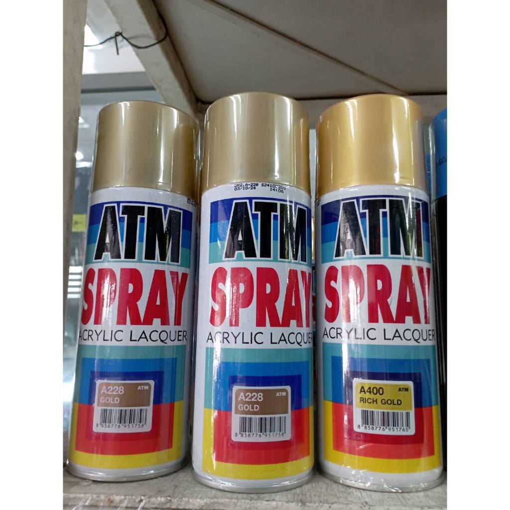 สีสเปรย์ สีทอง ยี่ห้อ ATM