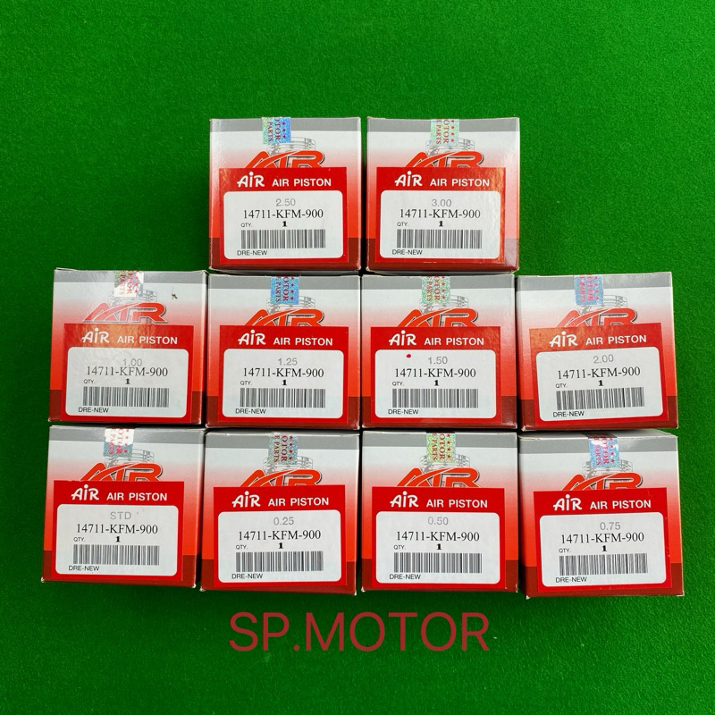 ชุดลูกสูบ Honda เวฟ100,110,ดรีม รหัส14711-KFM-900แท้Air piston ครบไซส์ พร้อมส่ง