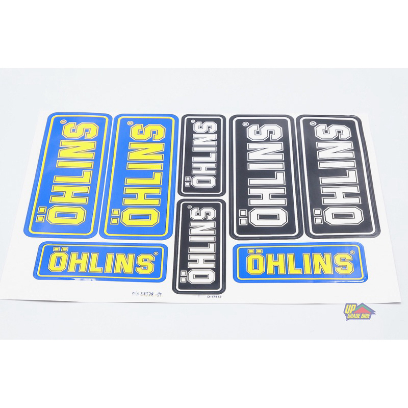 ชุดสติ๊กเกอร์ OHLINS (ของแท้) ได้ทั้งแผ่น ชุดละ 395฿
