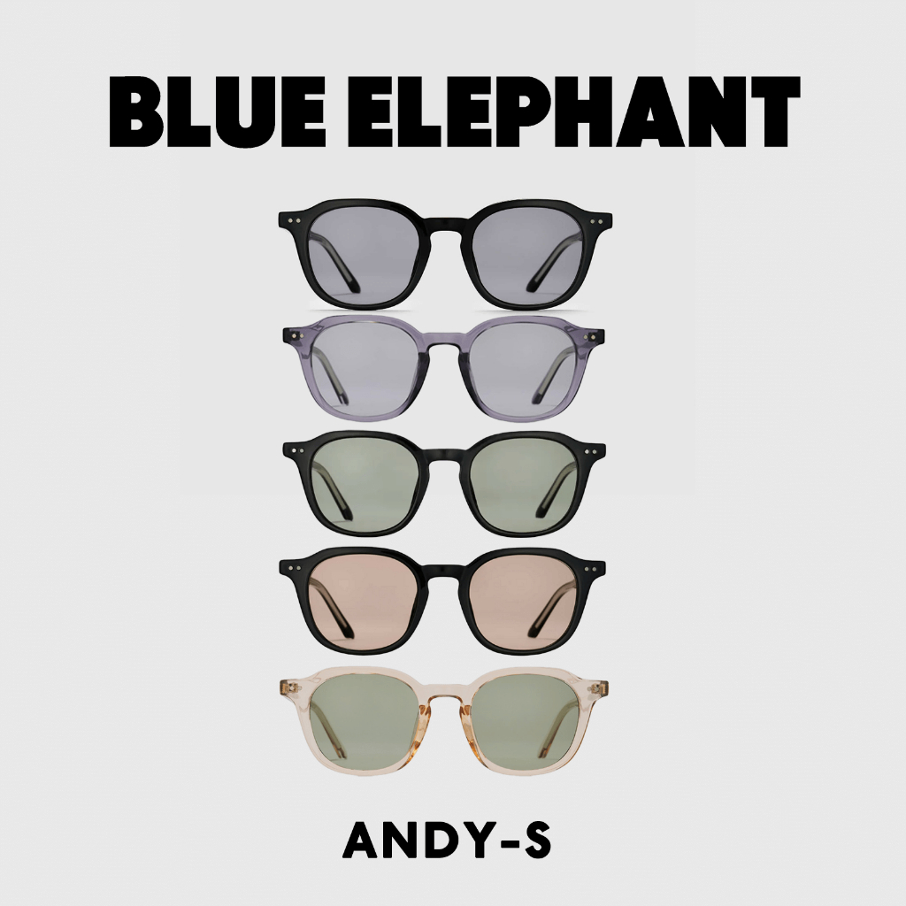 SUNGLASSES BLUE ELEPHANT - ANDY-S (Flesh, Black-blush tint, black-khaki tint, Black-grey tint & Grey crystal)