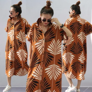 สินค้าเข้าใหม่ #มีพร้อมส่ง เดรสปกเชิ้ตทรง oversize ผ้าไหมอิตาลี มีน้ำหนัก สวยมากๆ ค่า ใส่ปล่อยๆ