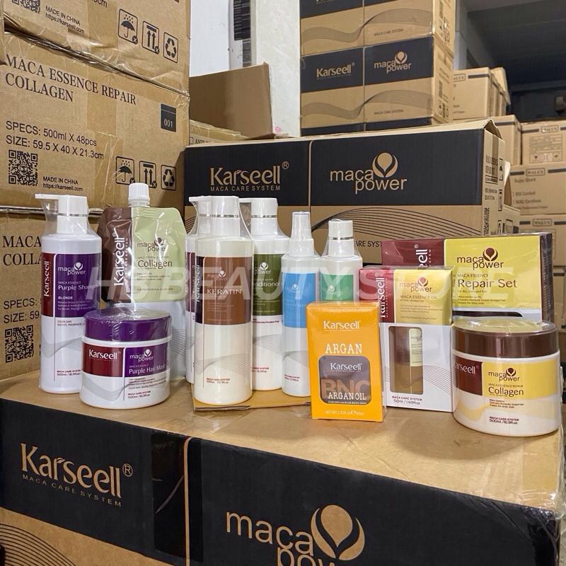 แท้100% ผลิตภัณฑ์ซีรีส์ Karseell Serum essence oil& Conditioner& Shampoo& Keratin&Collagen พร้อมส่งจากไทย