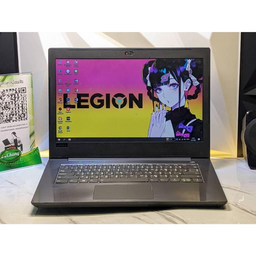 second hand notebook  Lenovo V330-14ikb   สเปก intel Core i7-8550U (gen8)   Ram 12 GB SSD 256   จอ 1