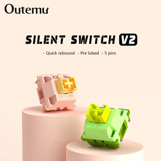[เงียบพิเศษ] 10pcs สวิตช์ OUTEMU Peach V2 ซีรีส์ผลไม้ 5 ขา ป…