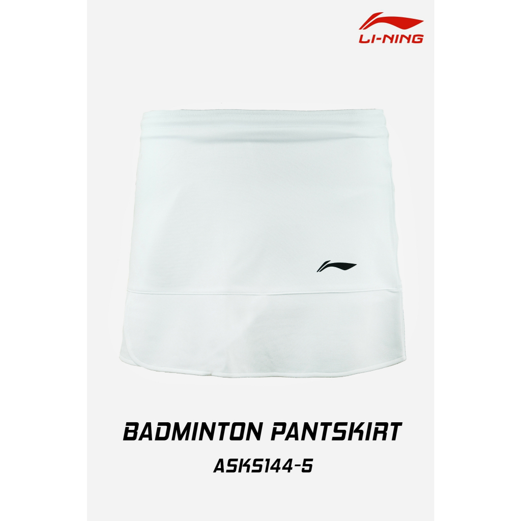 LI-NING กระโปรง รุ่น ASKS144-5S (WHITE) BADMINTON PANTSKIRT