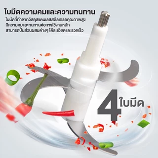Elife เครื่องปั่นเนื้อ โถแก้วขนาดใหญ่ 2 ลิตร บดทำอาหาร บดหมู เนื้อ ไก่ กระเทียม ไม่อมกลิ่น ปั่นเร็ว แรง ละเอียด
