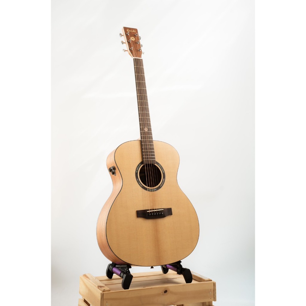 ☘️⚡️ กีตาร์โปร่งไฟฟ้า Kazuki Soul Series OM-ETAC  #TransAcoustic  #ลำโพงในตัว