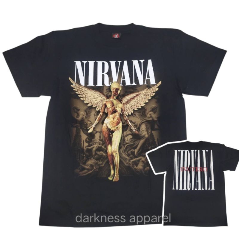 เสื้อยืดวง nirvana  nirvana t shirts -inutero