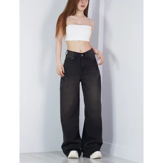VALAW - Blossom Jeans กางเกงยีนส์ทรงกระบอกใหญ่ Baggy