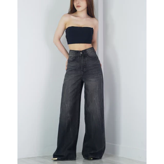 VALAW - Blossom Jeans กางเกงยีนส์ทรงกระบอกใหญ่ Baggy