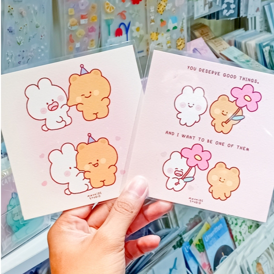 Postcard Love ลายน้อง Gourmet น้อง Parfait และผองเพื่อน  [Maykids Studio]