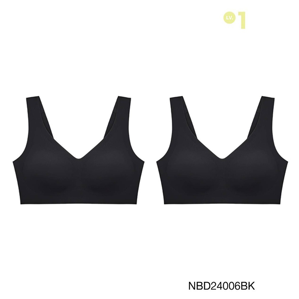 Sabina เสื้อชั้นใน (Set 2 ชิ้น) [Online Exclusive]Perfect Bra Level 1 เสื้อชั้นใน ไร้โครง รหัส NBD24006BK – สีดำ
