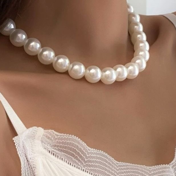 สร้อยโชคเกอร์มุกขนาดใหญู่แฟชั่นงานสวย - รูปที่ 4