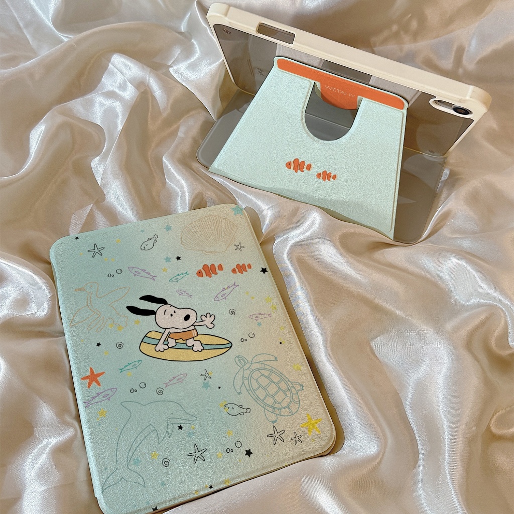 จัดส่งจากกรุงเทพฯ เคสipad การหมุน 360 องศา สนูปปี้ Pro13 Gen12/11 Air7/6 11 Air5 Gen9/8/7 เคสไอแพด