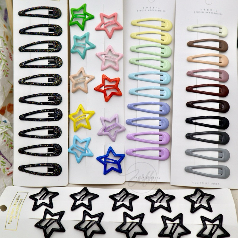 WFH กิ๊บเป๊าแป๊ะติดผมเด็กผู้หญิงน่ารัก กิ๊บY2K ดาวน่ารักสีสันสดใส