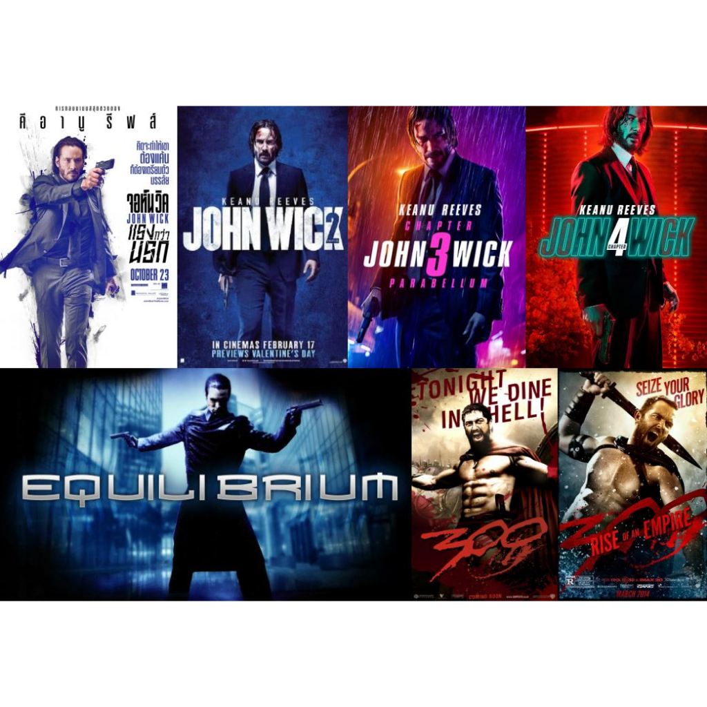 Flash Drive 64 Gb John Wick Boxset_300 Duology_Equilibrium Full HD 1080p and 4K