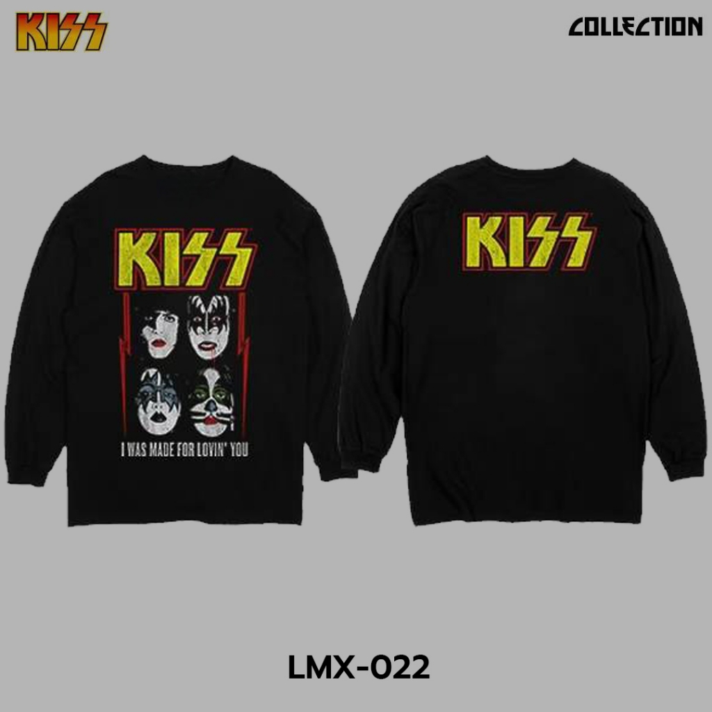 Power 7 Shop เสื้อยืดวง คิส แขนยาว ลิขสิทธ์แท้ KISS T-SHIRTS (LMX-022)