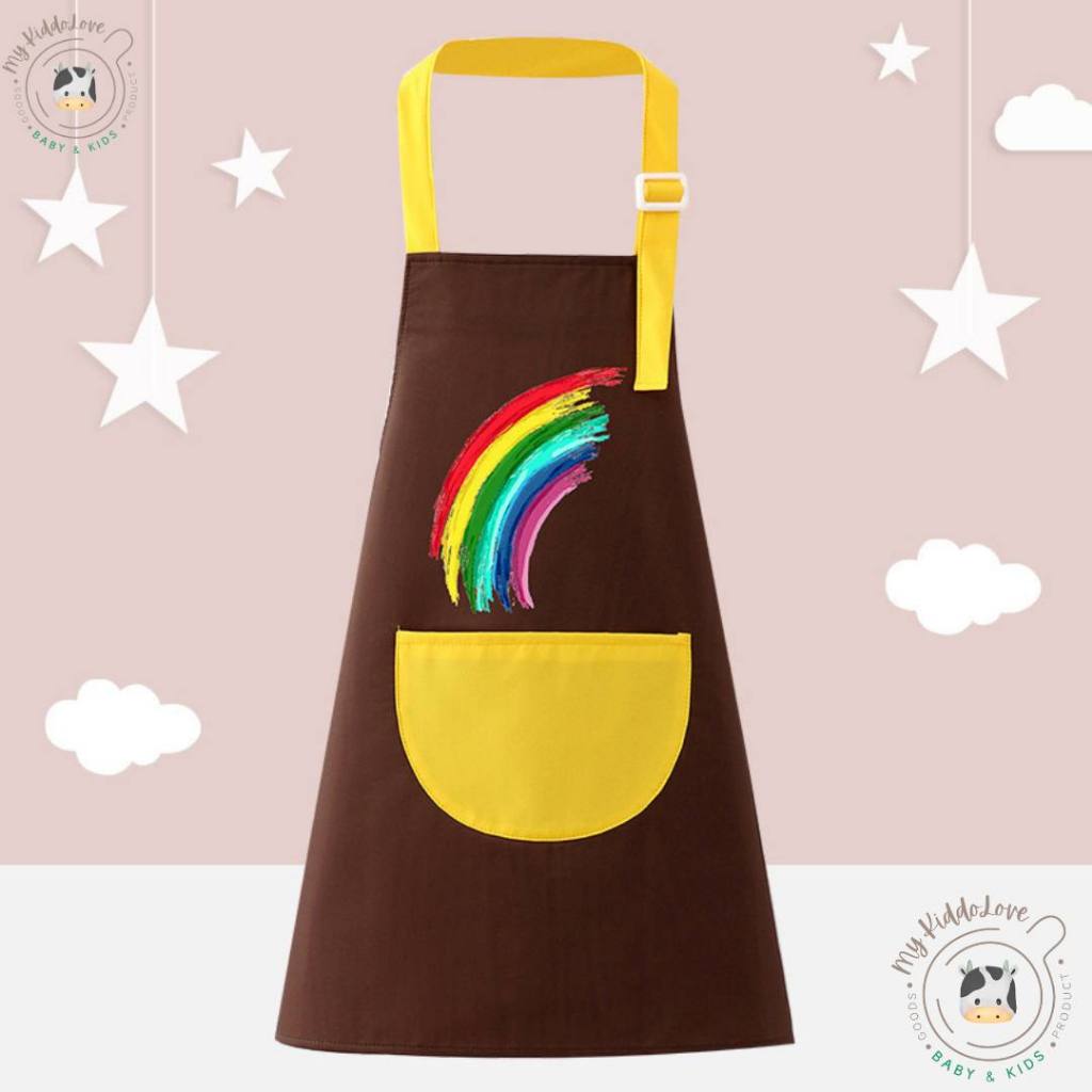 *พร้อมส่ง* ผ้ากันเปื้อนสำหรับเด็ก ผ้ากันเปื้อนทำกิจกรรมสำหรับเด็ก 4-15 ขวบ - รูปที่ 6