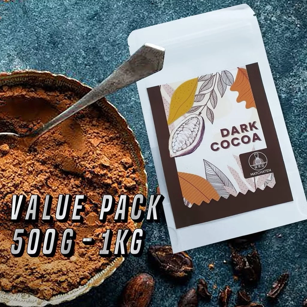 ผงช็อคโกแลตเข้มข้น 100% 500g - 1Kg จากเบลเยี่ยม (100% Dark Cocoa powder from Belgium)