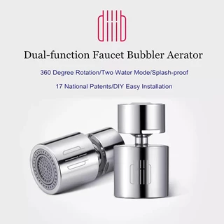 Diiib หัวก๊อกน้ำ DIY โหลดง่าย หมุนได้ 360 องศา แบบประหยัดน้ำ สำหรับอ่างล้างมือ อ่างล้างจาน เต้าเสียบน้ำสากล
