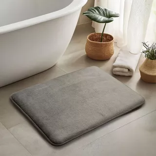 REM13 พรมเช็ดเท้า Memory Foam 60x40 ซม. หนาพิเศษ 3.5 ซม. ซับน้ำดี แห้งไว กันลื่น นุ่มสบายเท้า