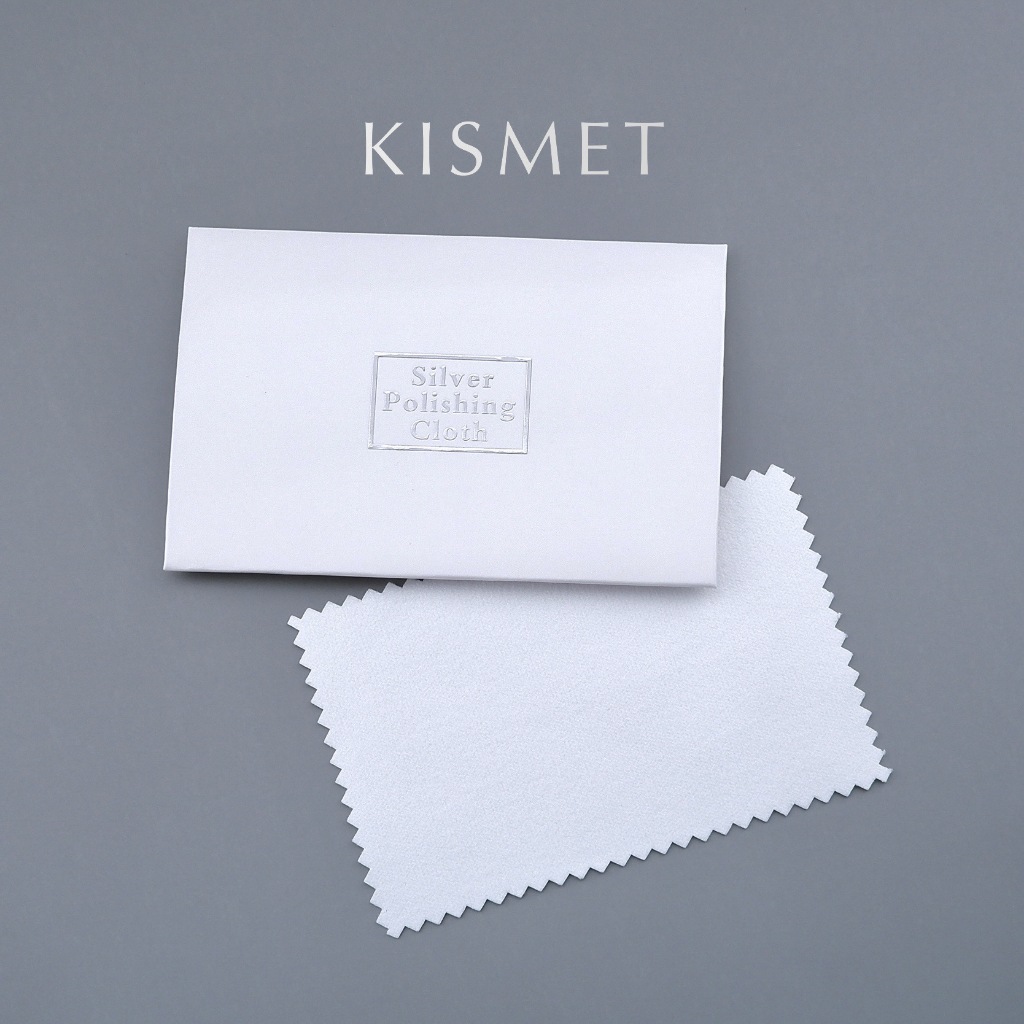 Kismet ผ้าเช็ดเครื่องเงิน Silver Polishing Cloth ทำความสะอาดเครื่องประดับ จิวเวลรี่ ขจัดคราบหมองดำ | KM002-SPC