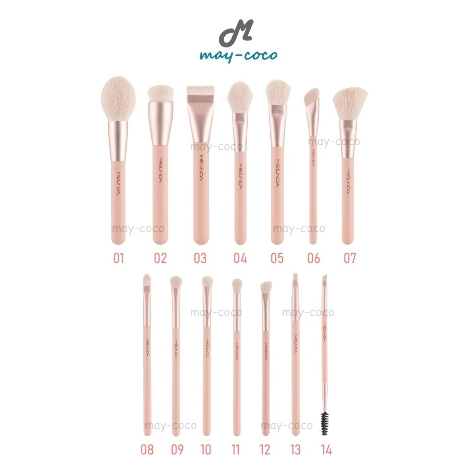 ถูก/แท้/มีไลฟ์ แปรง MEILINDA Ballerina Basic Brush แปรงเจ้าหญิง แปรงแต่งหน้า ขนแปรงนุ่ม ไม่บาดผิว