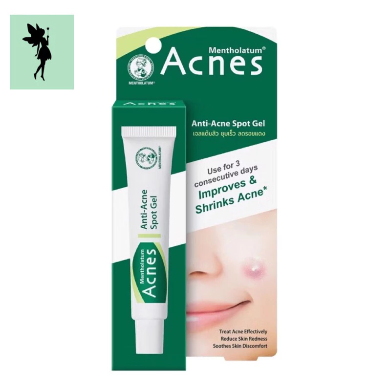 💕 Mentholatum Acnes Anti-Acne Spot Gel 5g/18g เมนโทลาทั่ม แอคเน่ส์ แอนไท แอคเน่ สปอต เจล 5กรัม/18กรัม เจลแต้มสิวฉุกเฉิน