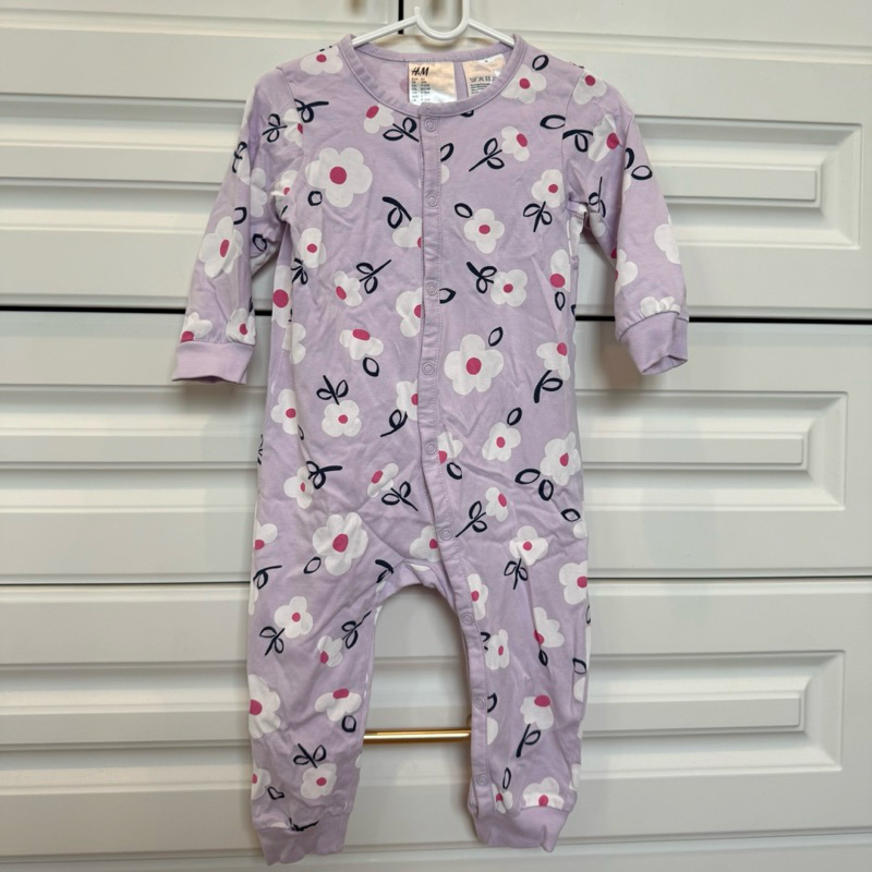 Romper แบรนด์ H&M มือสอง สภาพใช้งาน size EUR80/US12M/UK9-12M