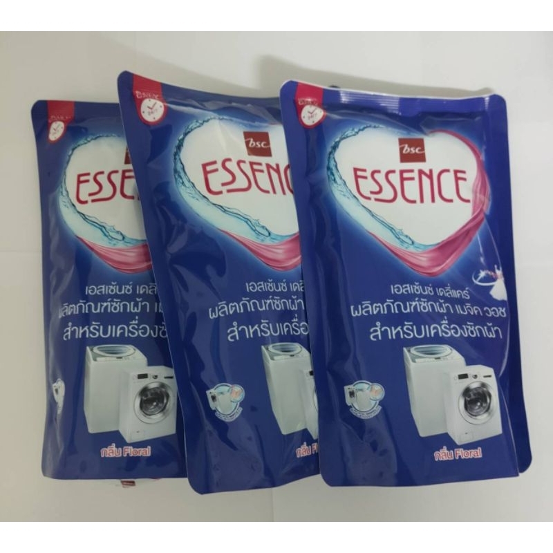 essence ผลิตภัณฑ์ซักผ้าเอสเซ้นซ์ (สำหรับเครื่องซักผ้า) 700 มล.x3ถุง แพ็คเก็จใหม่ล่าสุด!!!