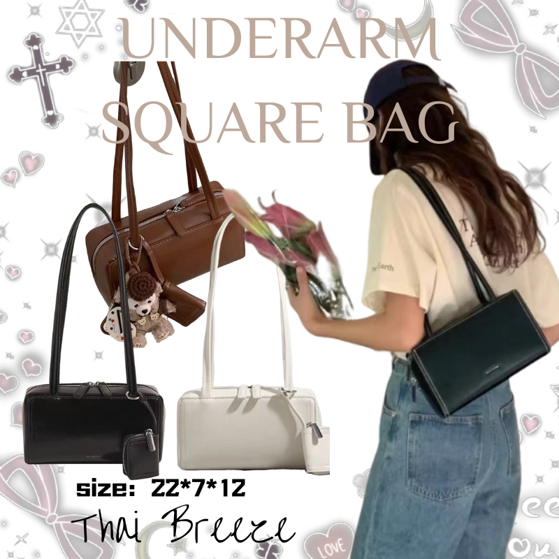 Thai Breeze Post bag Square Bag underarm กระเป๋าถือ Shoulder Bag กระเป๋า ย้อนยุค หญิง All-match สไตล์ใหม่ปี ของขวัญ