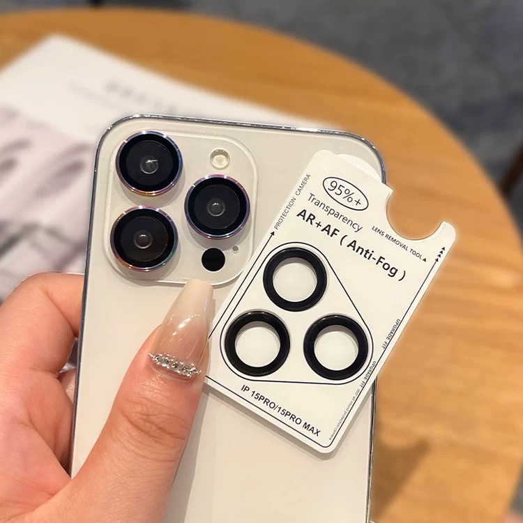 F043 ฟิล์มเลนส์ใหม่ล่าสุด FOR IPHONE 11 12 13 14 15 16 PRO MAX PLUS ทุกรุ่น ปกป้องเลนส์จากรอยขีดข่วน