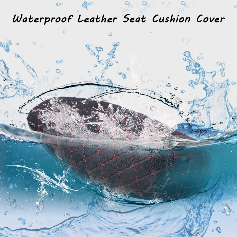 SEAMETAL ผ้าคลุมเบาะที่นั่งรถจักรยานยนต์ หนัง 3D กันน้ํา กันแดด L/XL/XXL - รูปที่ 2