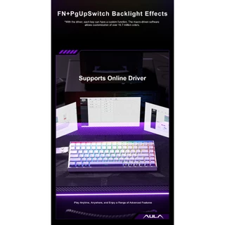 คีย์บอร์ด HE - AULA HERO84HE - Rapid Trigger Wired Keyboard Magnetic Switch คีย์ไทย / คีย์อังกฤษ รับประกัน 2 ปี