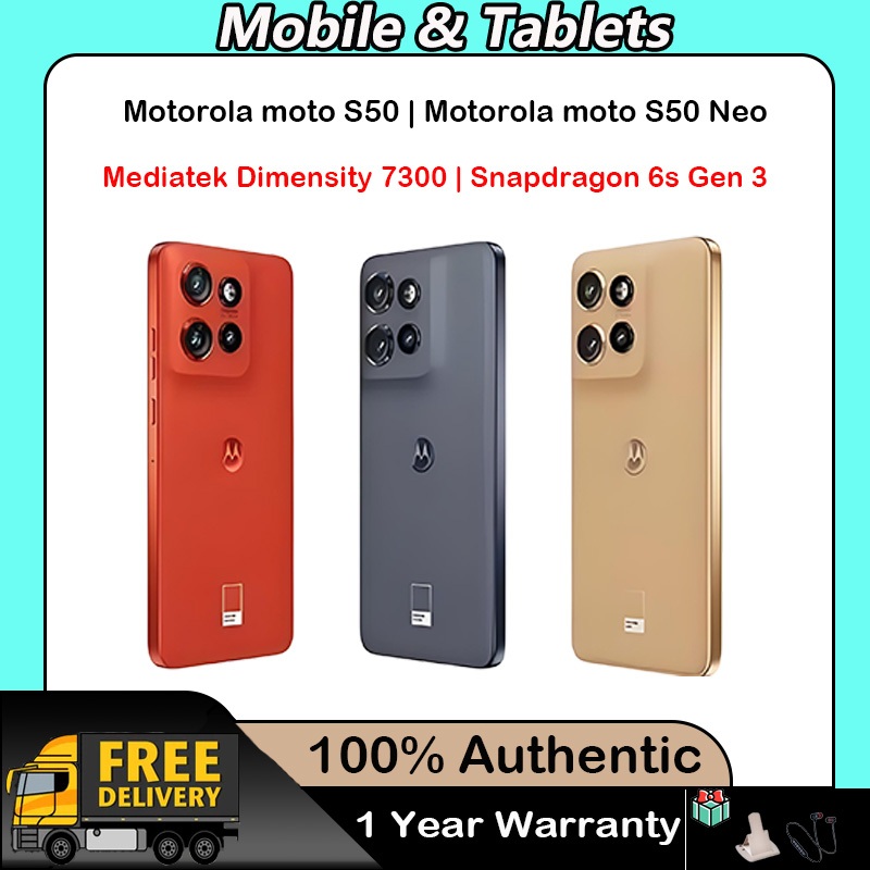Global ROM Motorola moto S50 Dimensity 7300 | Motorola moto S50 Neo Snapdragon 6s Gen 3 6.36" 120Hz