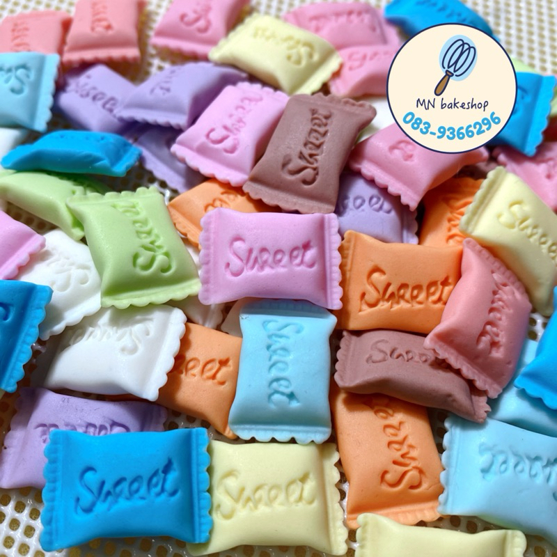 น้ำตาลปั้นฟองดอง 🍬ลูกอม Sweet 25ชิ้น🍬 สำหรับตกแต่งหน้าเค้ก ขนม น้ำปั่น เพิ่มความน่ารัก น่าทานให้ขนมของคุณ 🧁